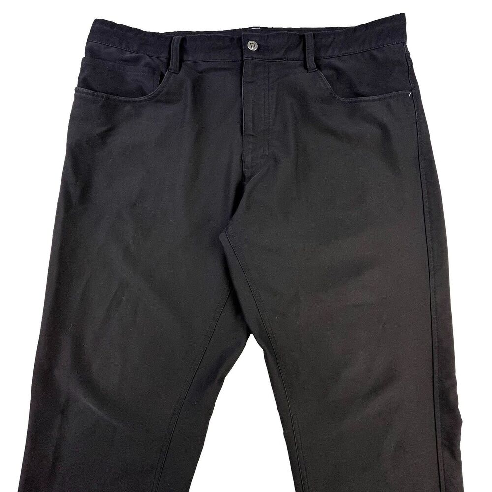 FootJoy Golf Pants Men's 36x31 Black Athletic Fit Performance Stretch 5-Pocket
